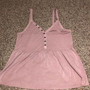 Button down tank top